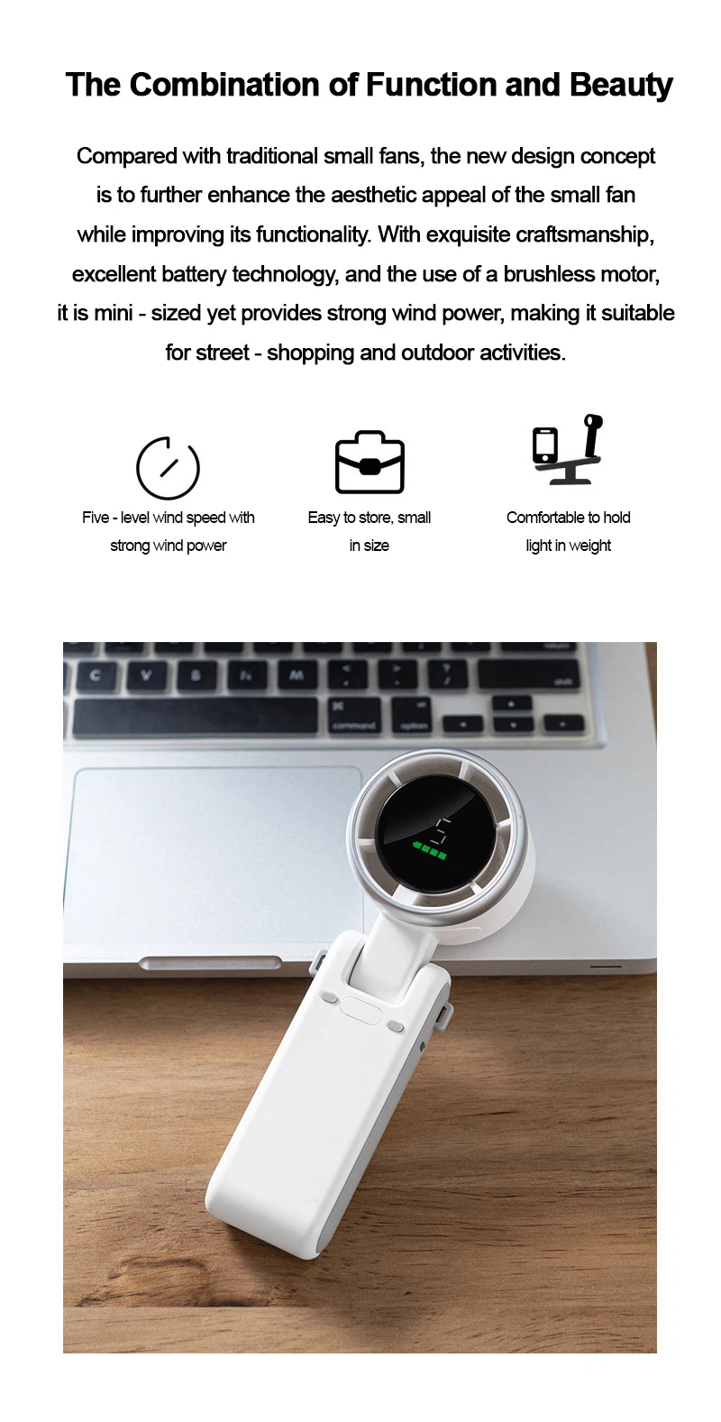 Rechargeable Handheld Turbine Fan