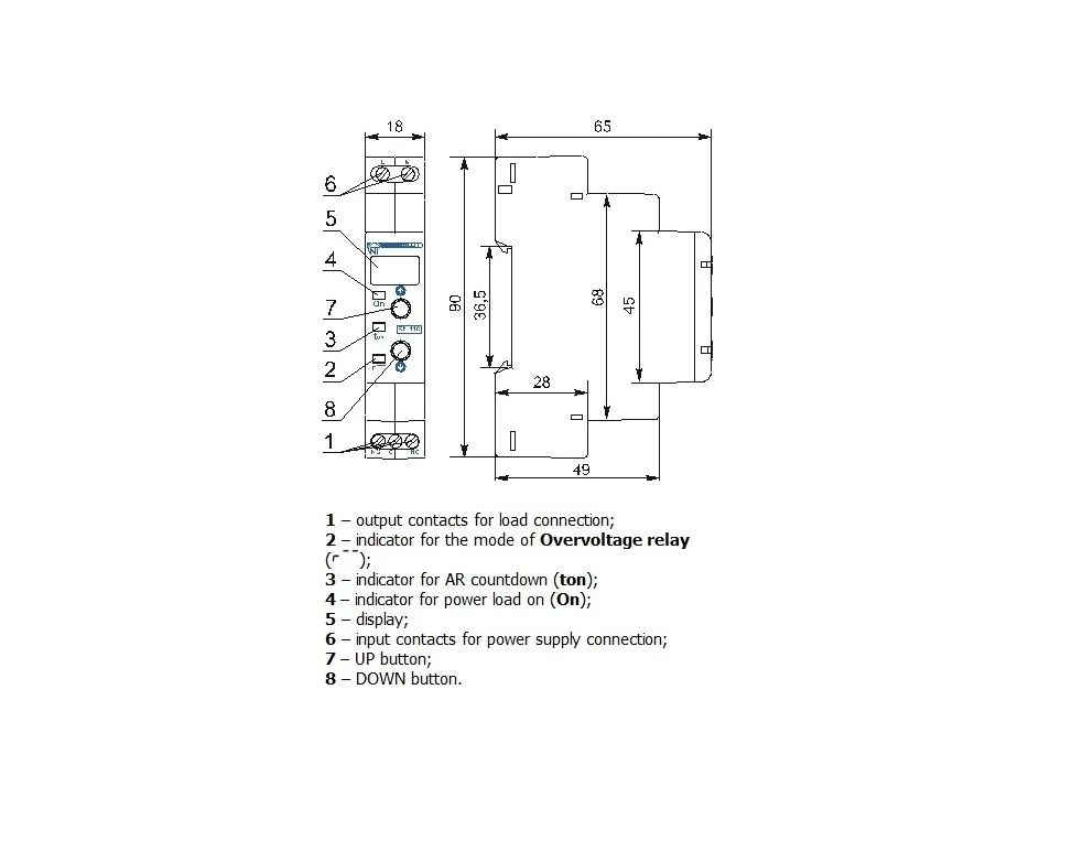 Single Phase Voltage Monitoring Relay RN-119